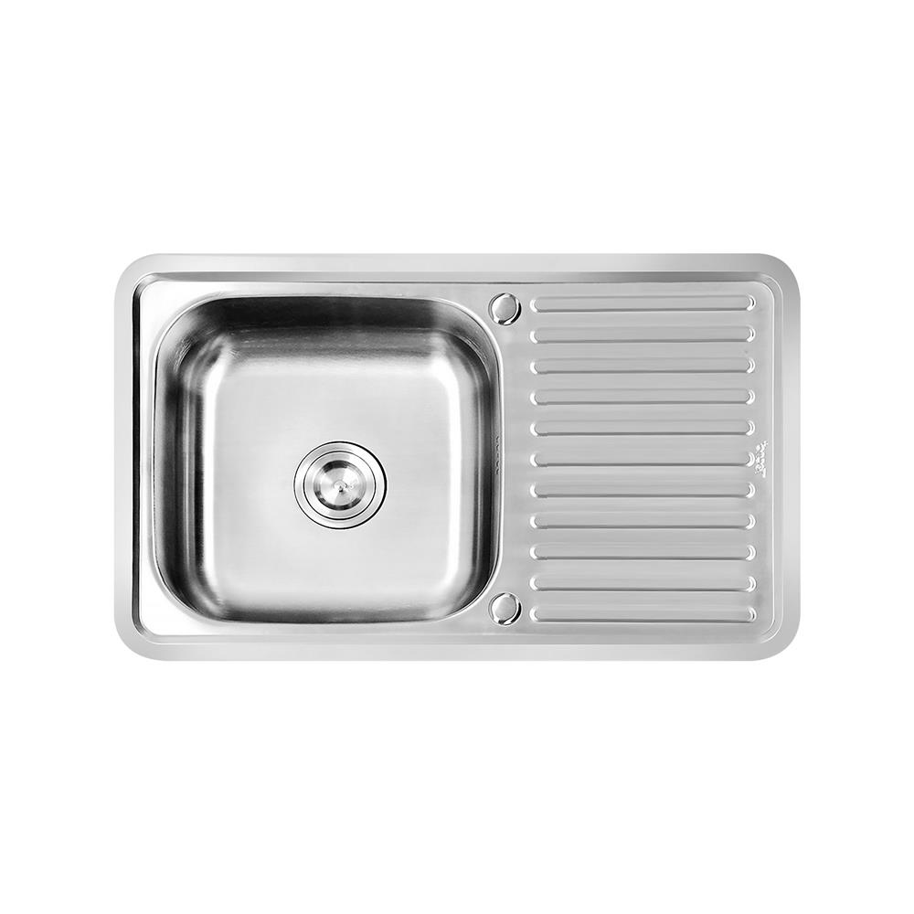 ซิงค์ฝัง 1หลุม 1ที่พัก TECNOPLUS 8250.02 สเตนเลส