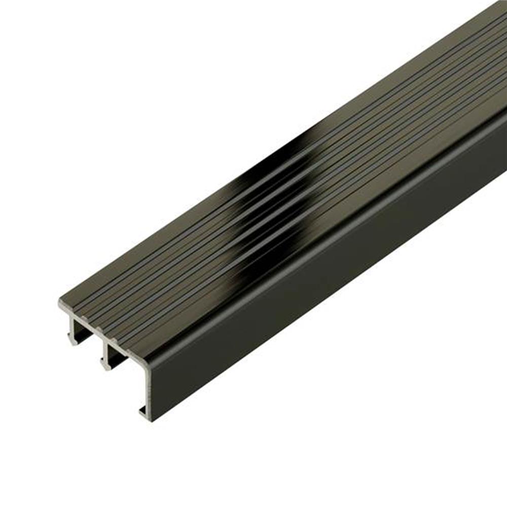 จมูกบันไดอะลูมิเนียม DP DNHG 401504 4 ซม. 1.5 ม. สีดำไฮกลอส