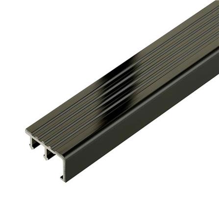 จมูกบันไดอะลูมิเนียม DP DNHG 401504 4 ซม. 1.5 ม. สีดำไฮกลอส_0