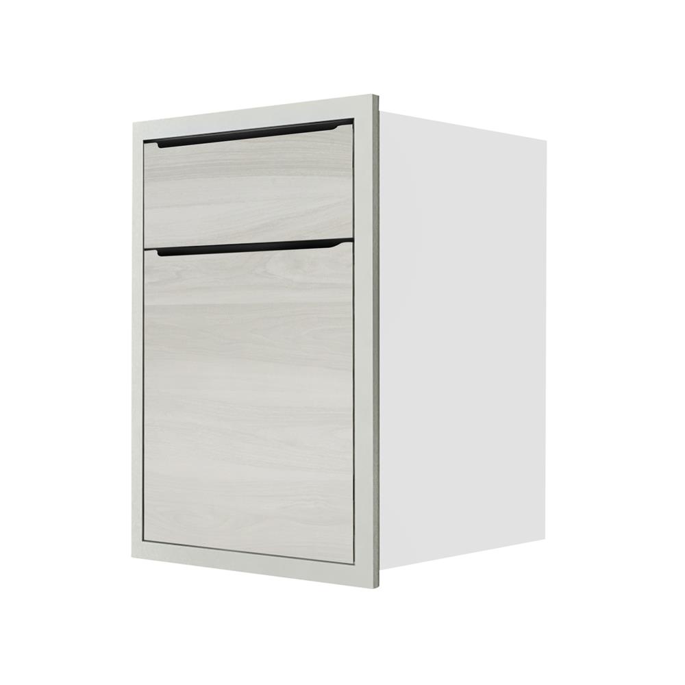 ตู้ลิ้นชักMDF KITZCHO 2ชั้นGLOSSY 46x66 ซม. สีคริสตัลไวท์