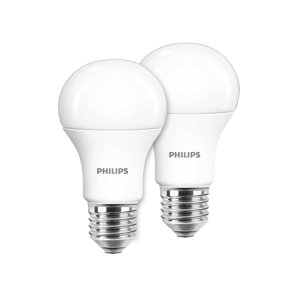 หลอด LED PHILIPS BULB A60 10 วัตต์ เดย์ไลท์ แพ็ก 2 ชิ้น
