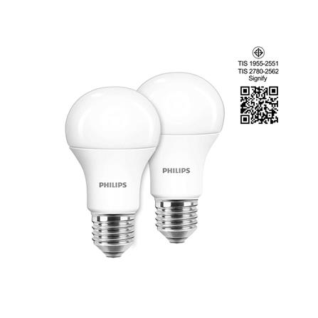หลอด LED PHILIPS BULB A60 10 วัตต์ เดย์ไลท์ แพ็ก 2 ชิ้น_2