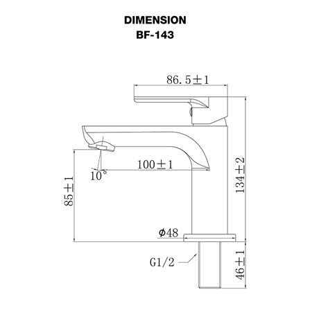 ก๊อกอ่างล้างหน้าเดี่ยว HANG BF-143_1