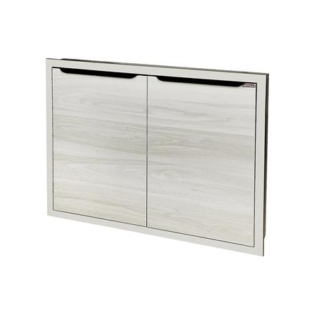 บานซิงค์คู่ KITZCHO GLOSSY 86x66 ซม. สีคริสตัลไวท์_1