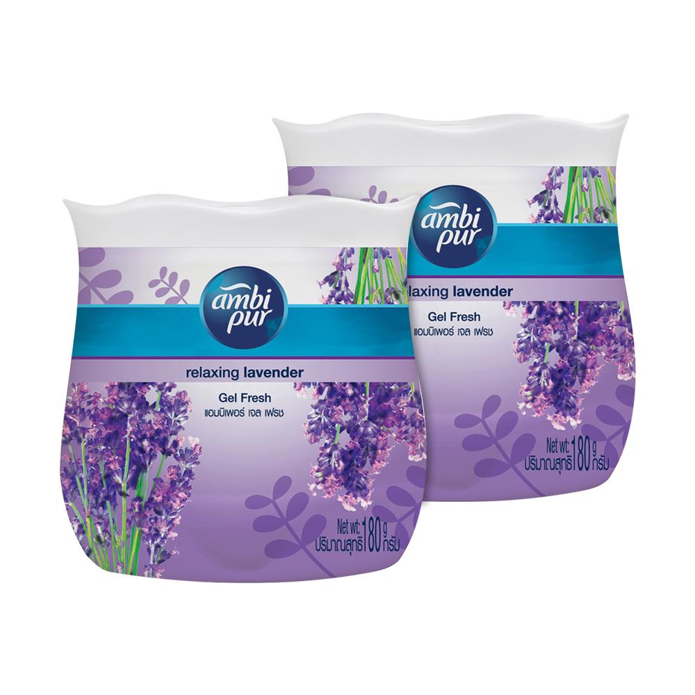 เจลปรับอากาศ AMBIPUR RELAXING LAVENDER 180 กรัม แพ็กคู่
