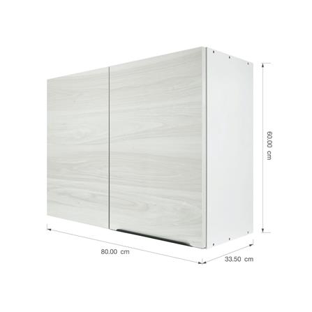 ตู้เข้ามุมเปิดขวา KITZCHO GLOSSY 80x60 ซม. สีคริสตัลไวท์_2