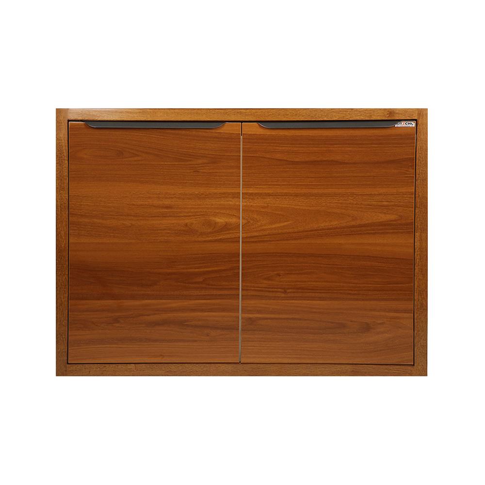 บานซิงค์คู่ KITZCHO GLOSSY 86x66 ซม. สีไม้สัก