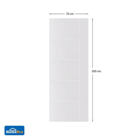ประตูภายนอก UPVC AZLE MD6 70X200 ซม. สีขาว ไม่เจาะลูกบิด_5