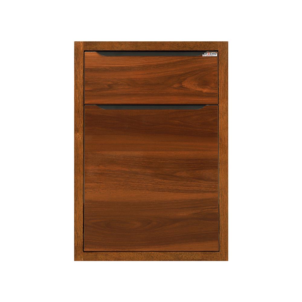 ตู้ลิ้นชัก MDF KITZCHO 2 ชั้น GLOSSY 46x66 ซม. สีไม้สัก