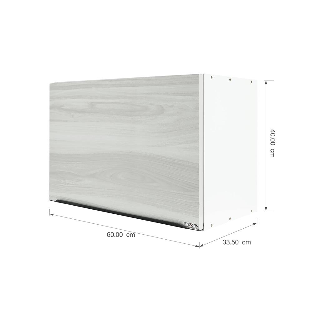 ตู้แขวนเดี่ยว KITZCHO GLOSSY 60x40 ซม. สีคริสตัลไวท์