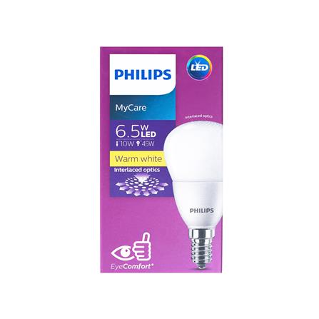 หลอด LED PHILIPS P50 6.5 วัตต์ WARMWHITE E14_1