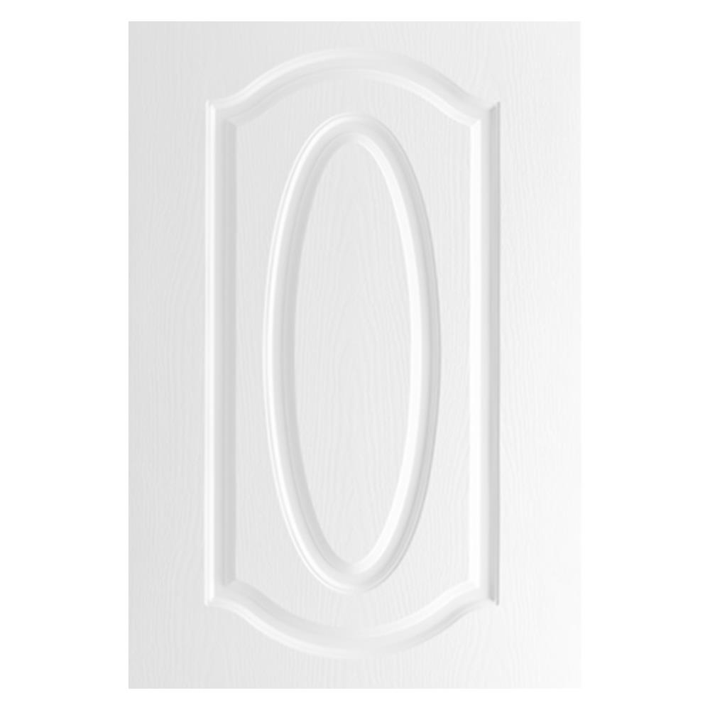 ประตูภายนอก UPVC AZLE ET02 80X200 ซม. สีขาว ไม่เจาะลูกบิด