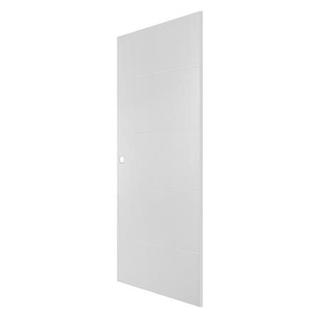 ประตูภายนอก UPVC AZLE ET-06W 80x200 ซม. สีขาว เจาะลูกบิด_1