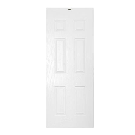 ประตูภายนอก UPVC AZLE ET-04 70x200 ซม. สีขาว ไม่เจาะลูกบิด_0