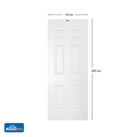 ประตูภายนอก UPVC AZLE ET-04 70x200 ซม. สีขาว ไม่เจาะลูกบิด_5