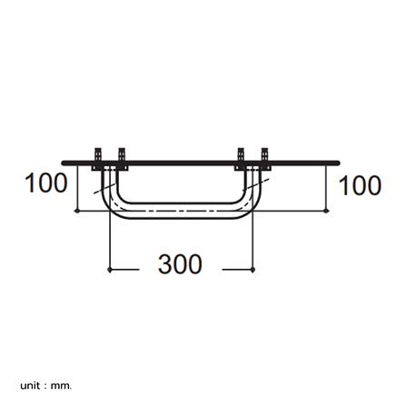 ราวมือจับ แบบตัวตรง AMERICAN STANDARD HR-380435-01_1