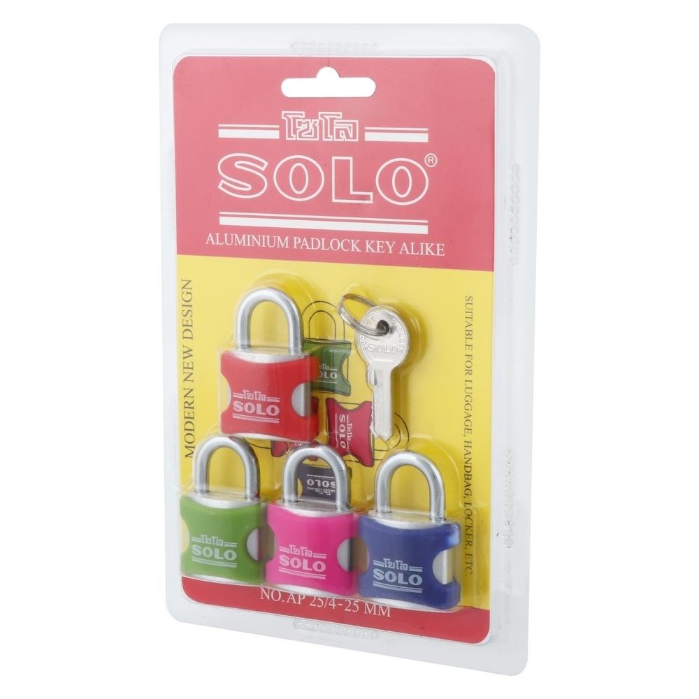 กุญแจคีย์อะไลก์ SOLO AP 25/4 25 มม. 4 ตัว/ชุด