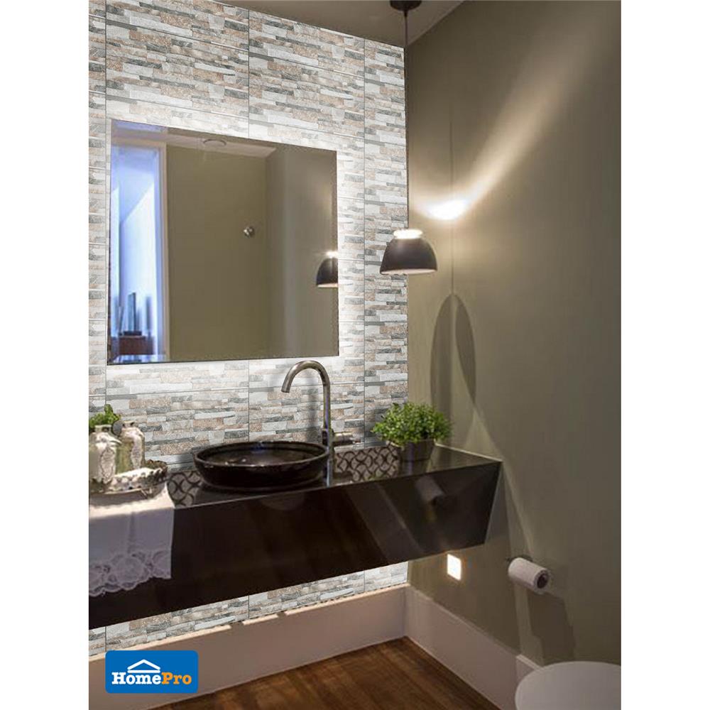 กระเบื้องผนัง 30x60 ซม. EASTMAN คาเม็น สโตน น้ำตาลเทา 1.44 ตร.ม.