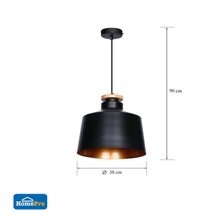 ไฟช่อ CARINI P150501-C สีดำ/ทอง 1 หัว_5