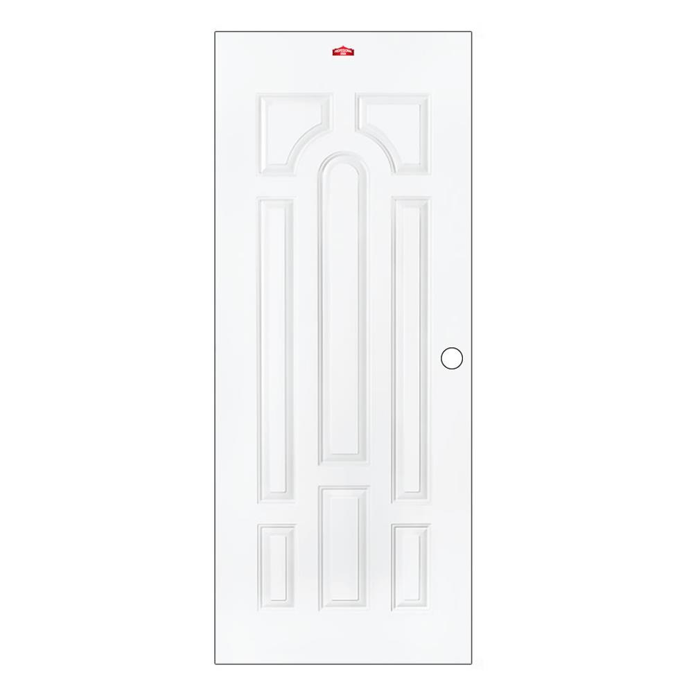 ประตูภายนอกเหล็ก เจาะลูกบิด PROFESSIONAL DOOR L1W 79.2x199.4 ซม. สีขาว