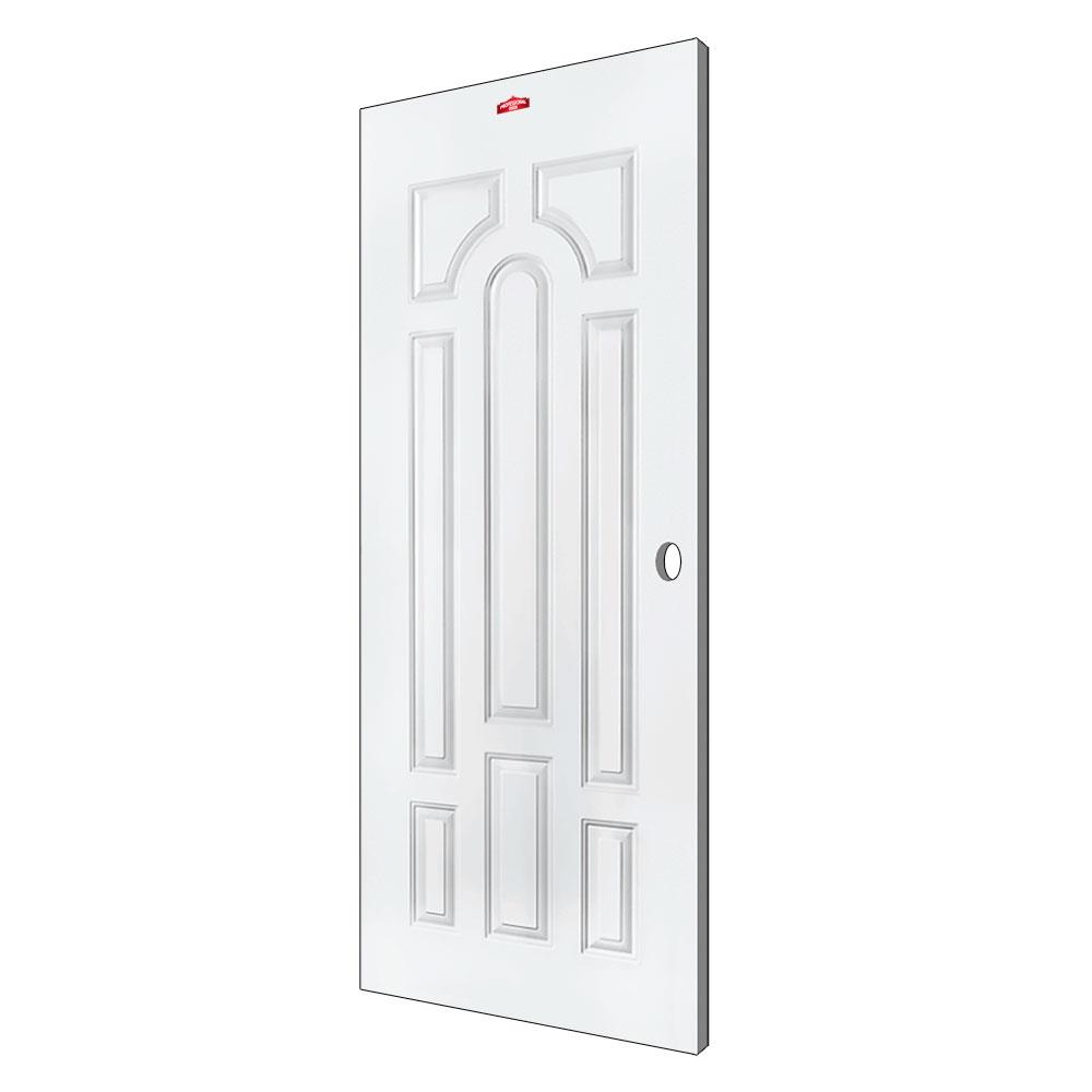 ประตูภายนอกเหล็ก เจาะลูกบิด PROFESSIONAL DOOR L1W 79.2x199.4 ซม. สีขาว