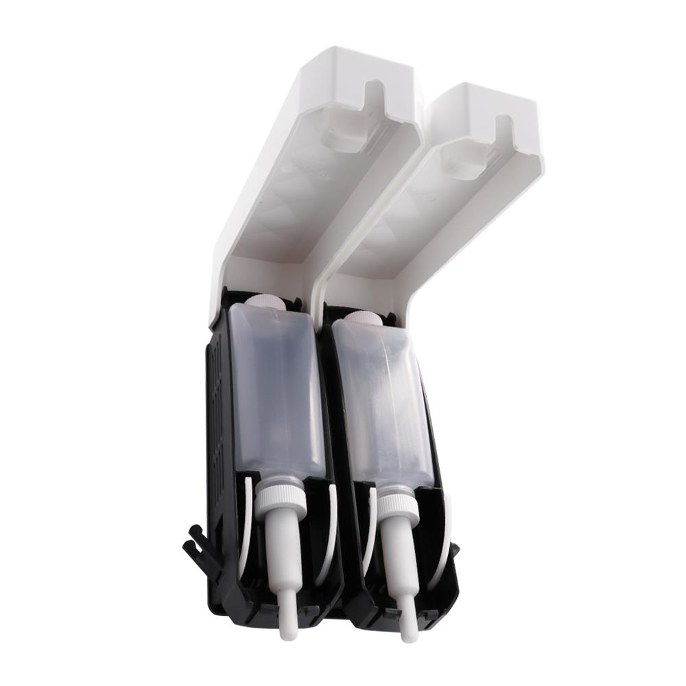 ที่กดสบู่ติดผนัง 2 ช่อง MOYA HSD-7016-2 สีขาว