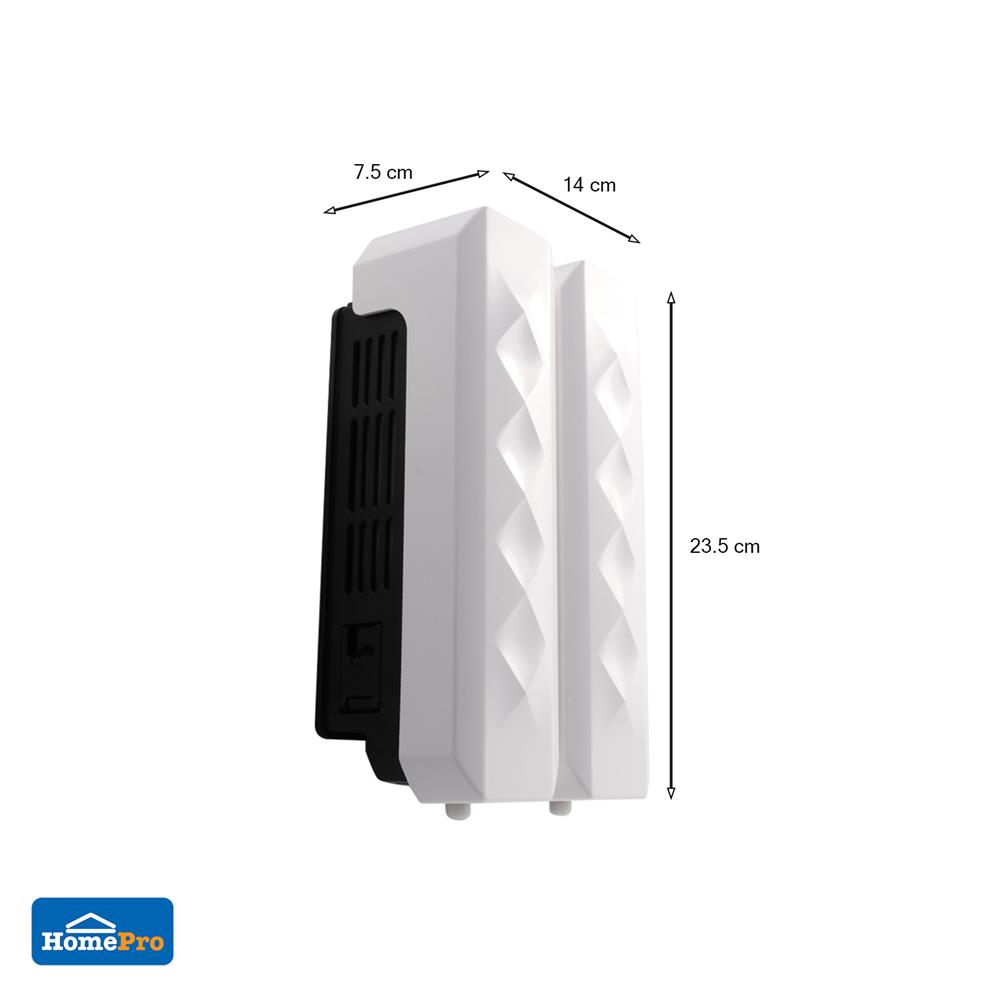 ที่กดสบู่ติดผนัง 2 ช่อง MOYA HSD-7016-2 สีขาว