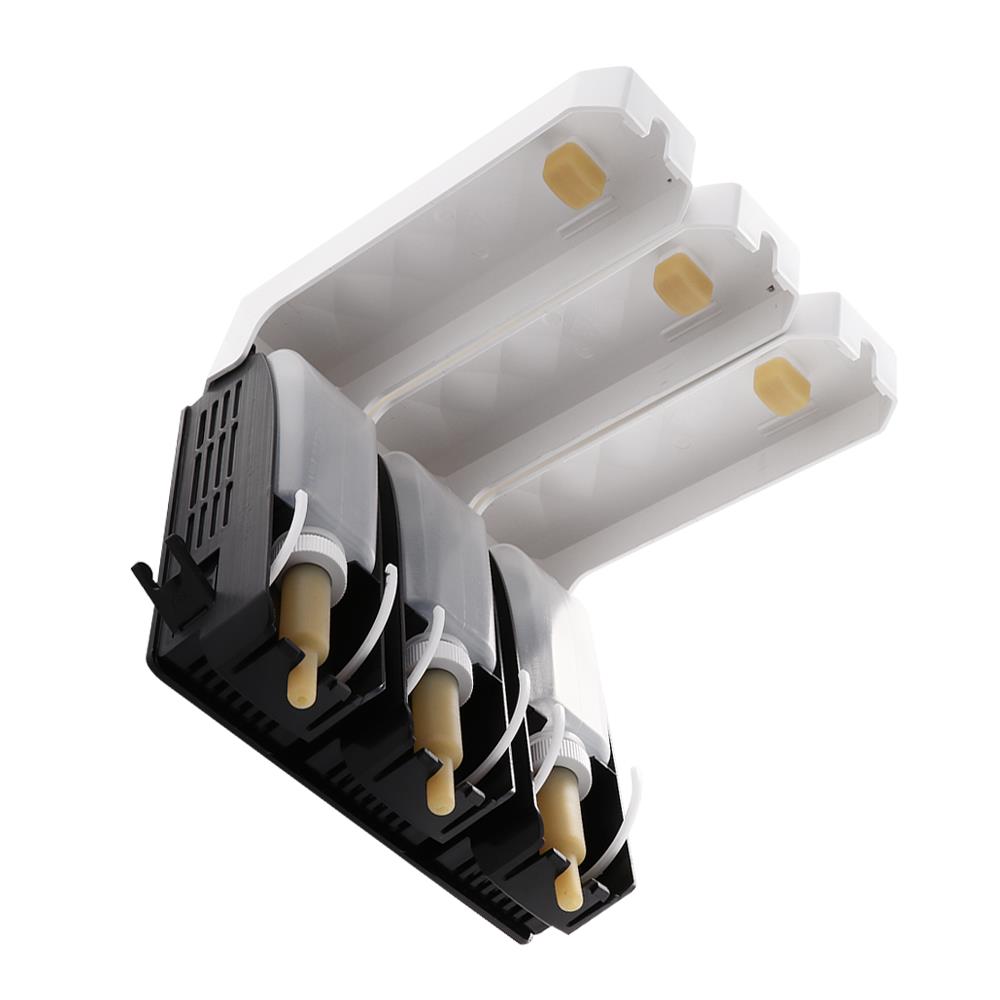 ที่กดสบู่ติดผนัง 3 ช่อง MOYA HSD-7016-3 สีขาว