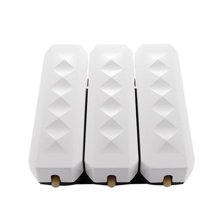 ที่กดสบู่ติดผนัง 3 ช่อง MOYA HSD-7016-3 สีขาว_0