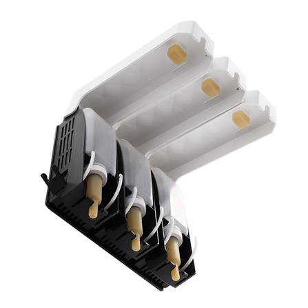 ที่กดสบู่ติดผนัง 3 ช่อง MOYA HSD-7016-3 สีขาว_1