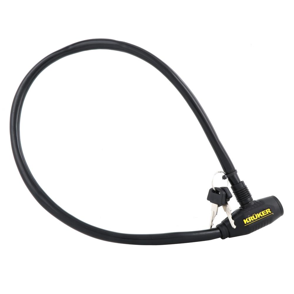 กุญแจจักรยาน KRUKER CABLE LOCK สีดำ