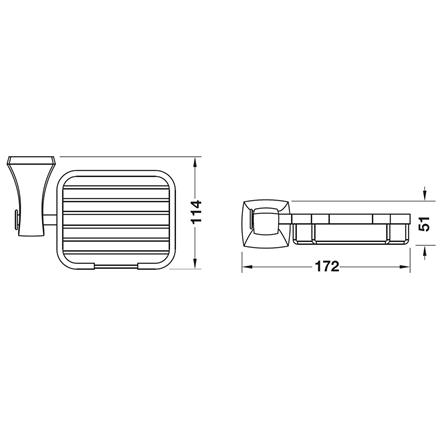 ที่ใส่สบู่ HAFELE 495.80.168 สีดำ_3