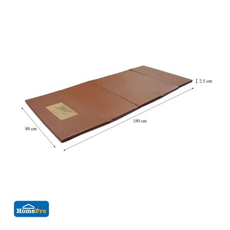 ที่นอนปิกนิก 5 พับ HOME LIVING STYLE 80x180 ซม. สีน้ำตาล_5