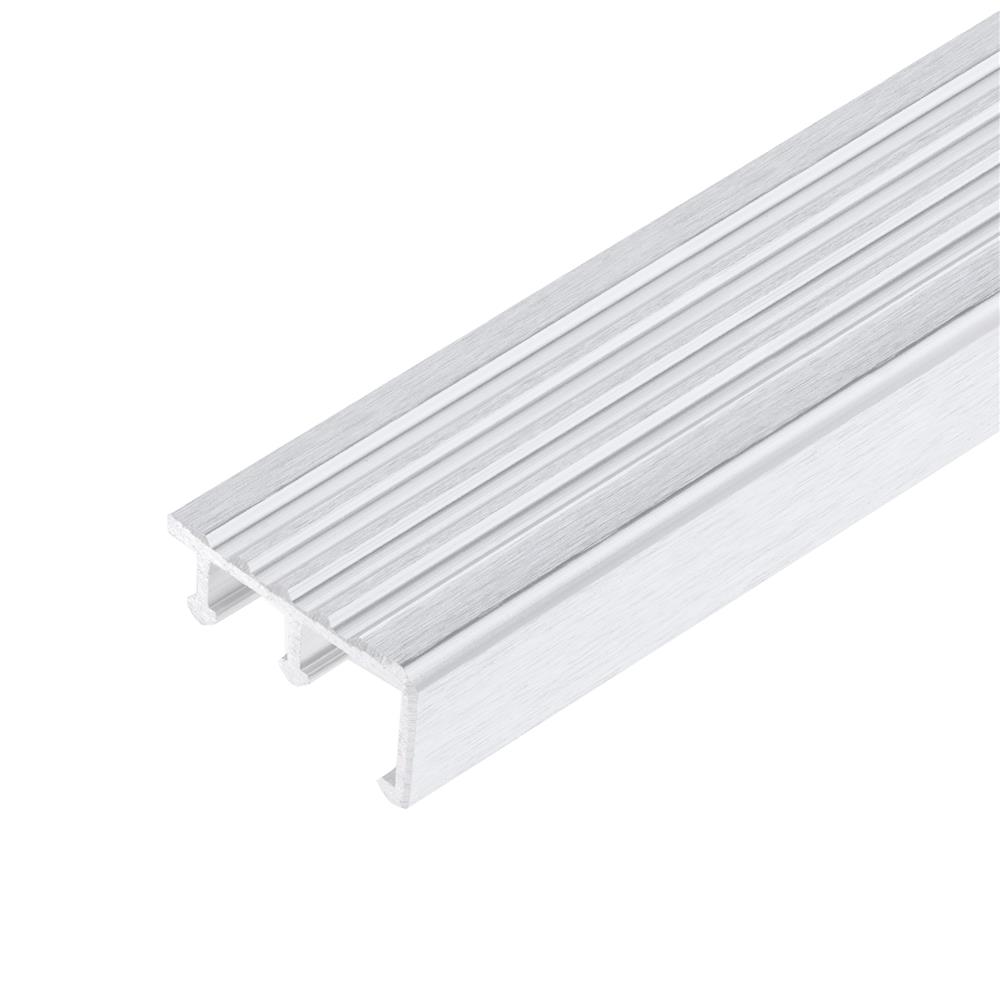 จมูกบันไดอะลูมิเนียม DP NAC401210  4 ซม. เงินปัดลาย