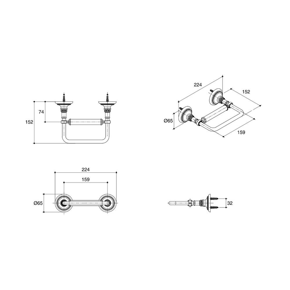 ที่ใส่กระดาษ KOHLER K-72573T-CP สีโครม