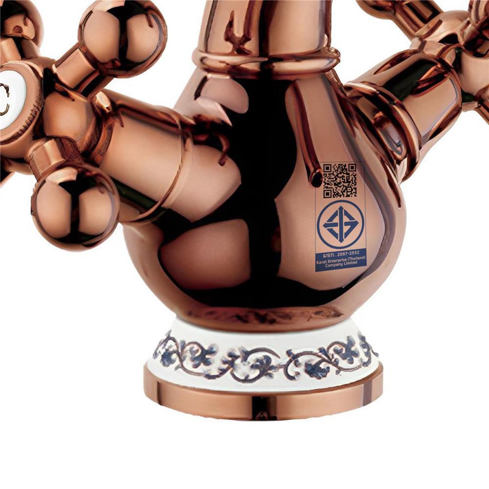 ก๊อกอ่างล้างหน้าผสม KARAT FAUCET KF-73-620-53 ROSEGOLD