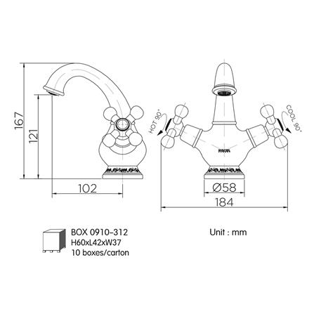 ก๊อกอ่างล้างหน้าผสม KARAT FAUCET KF-73-620-53 ROSEGOLD_1