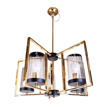 ไฟช่อ L&E 01-02580 สีทอง 5 หัว_0