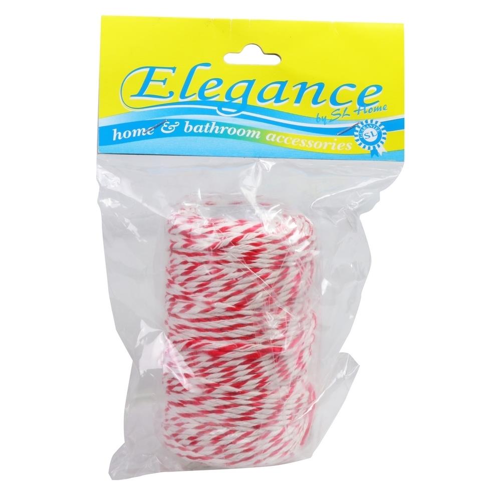 เชือกกลุ่ม ELEGANCE สีขาว/แดง