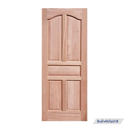 ประตูไม้สยาแดง N999 5 ฟักปีกนก 80X200 ซม. สีธรรมชาติ