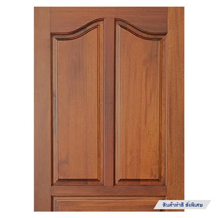 ประตูไม้สยาแดง N999 5 ฟักปีกนก 80X200 ซม. สีธรรมชาติ_3