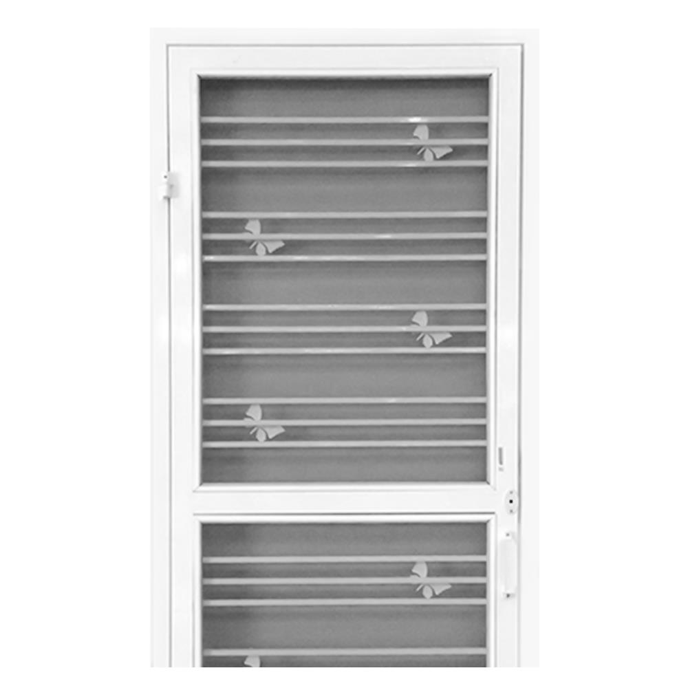 ประตูเหล็ก+มุ้ง S.D.BRILLIANT 87x208 ซม.