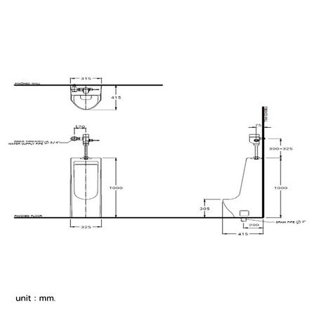โถปัสสาวะชาย COTTO C31207BI สีขาว_1