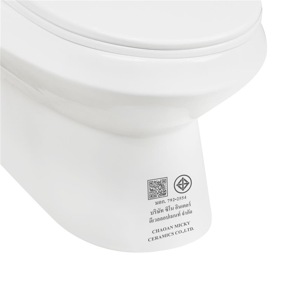 สุขภัณฑ์ 1 ชิ้น MOYA PLUS SN-T010 4.8 ลิตร สีขาว