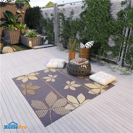 เสื่ออเนกประสงค์ HOME LIVING STYLE CORINA 180X180 ซม. สีน้ำตาลเข้ม_6