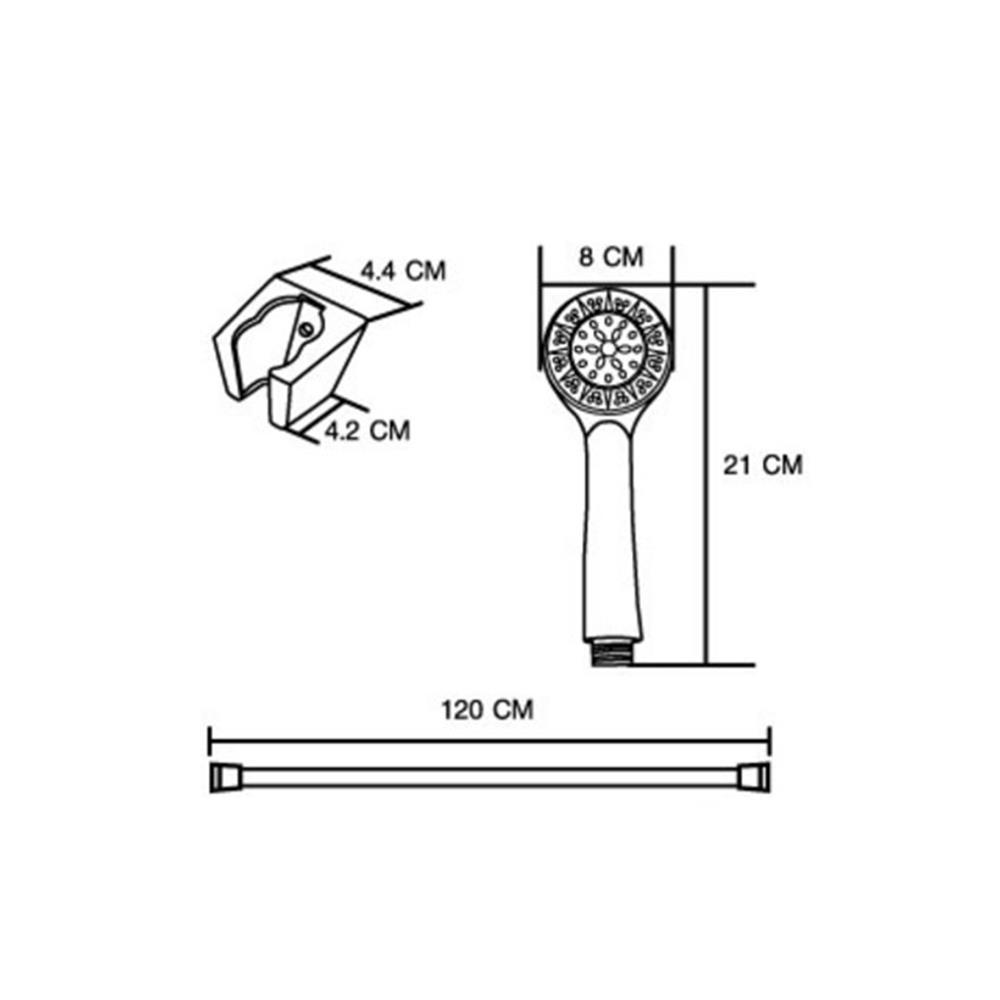 ฝักบัวสายอ่อน MOYA SET MY-1200 สีขาว