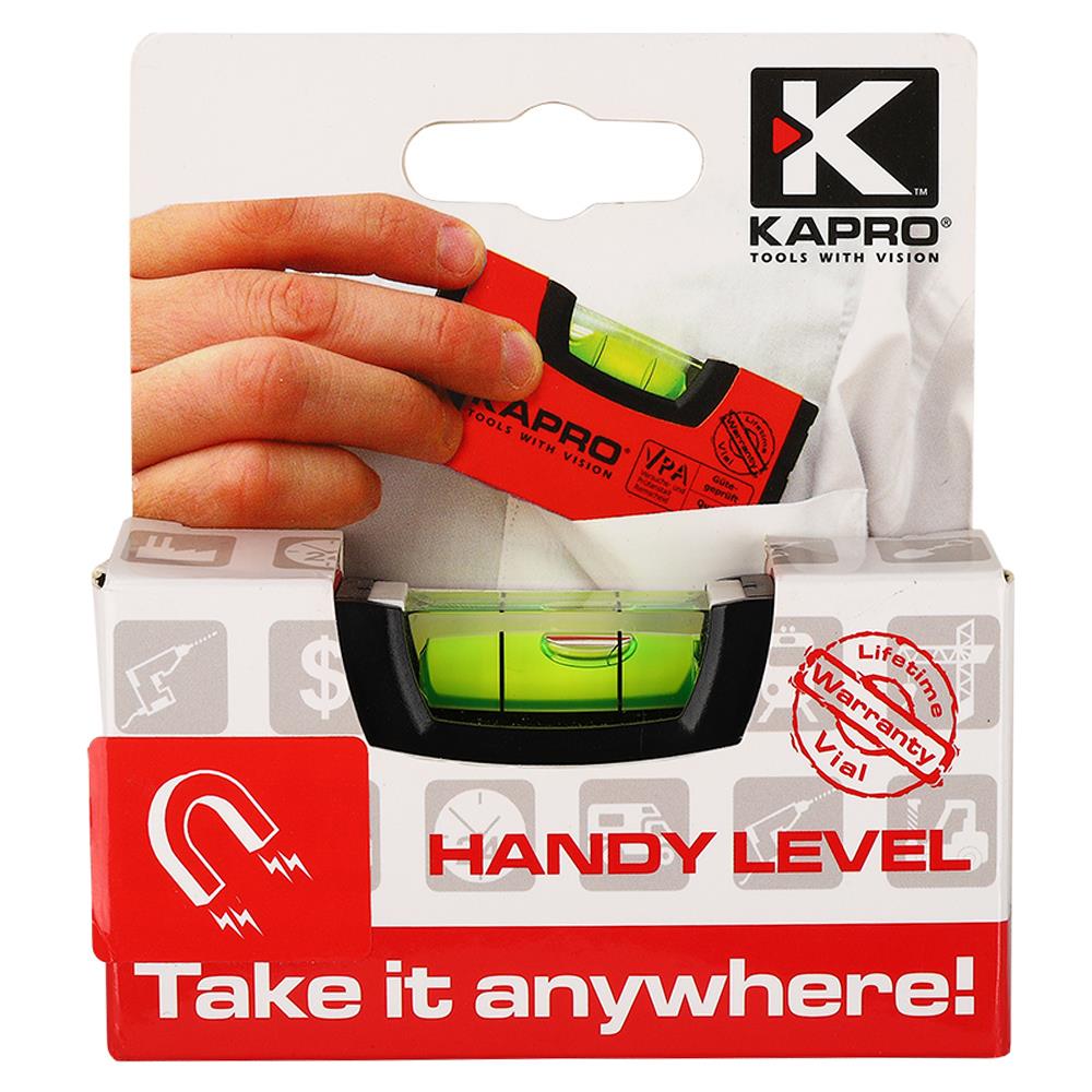 ระดับน้ำ KAPRO BOX 4 นิ้ว สีดำ-แดง