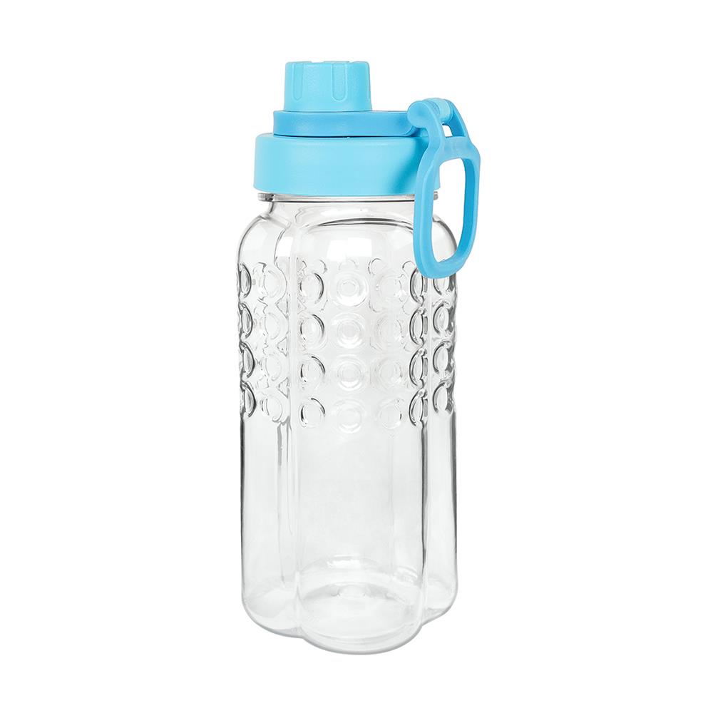 ขวดน้ำ PET 0.6 ลิตร JCJ เหลี่ยม 3216 สีฟ้า