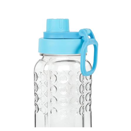 ขวดน้ำ PET 0.6 ลิตร JCJ เหลี่ยม 3216 สีฟ้า_1