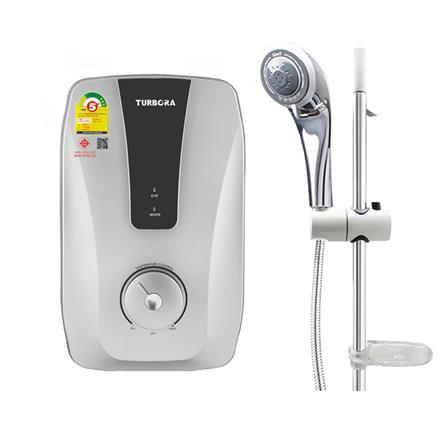 เครื่องทำน้ำอุ่น TURBORA FX-4500E 4500 วัตต์ สีเงิน_0